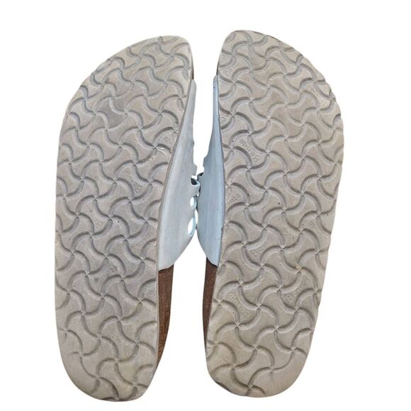 Birkenstock Betula Sandals Women's 11 Pastel Blue Granada Slip On Leather - Picture 3 of 5